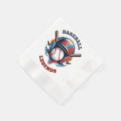 オールスター・スピリット：クラシック野球の基本スポーツ 縁ありカクテルナプキン (角)