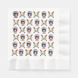 オールスター・スピリット：クラシック野球の基本スポーツ 縁ありランチョンナプキン