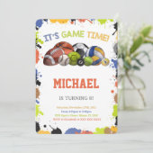 オールスター スポーツ ご招待 招待状 (スタンド正面)