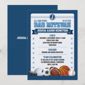 オールスター スポーツ ブルー トレーディング カード バー ミツバ (正面/裏面)