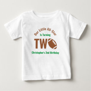 オールスター フットボール 2歳の誕生日 ベビーTシャツ