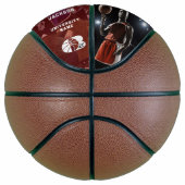 オールスターMVPプレーヤーチームロゴコラージュ卒業 バスケットボール (右)