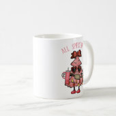 オールスプルケード – おもしろい Bougie Chrimas Tree コーヒーマグカップ (正面右)