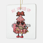 オールスプルケード – おもしろい Bougie Chrimas Tree セラミックオーナメント (左)