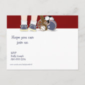 オールスポーツ誕生日招待状テンプレート インビテーションポストカード (裏面)