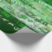 オールズグリーン環境にやさしいことをしようセントパトリックラッピング ラッピングペーパー (角)