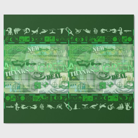 オールズグリーン環境にやさしいことをしようセントパトリックラッピング ラッピングペーパー (フラット)