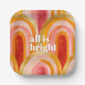 オールズブライトお洒落フェスティバルクリスマスホリデー ペーパープレート (正面)