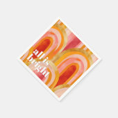 オールズブライトカラフルフェスティバルホリデー スタンダードカクテルナプキン (角)