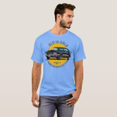 オールズモビル442アメリカンマッスル60年代70年代クラシックカー Tシャツ (正面フル)