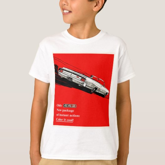 オールズモビル442ビンテージ広告 Tシャツ (正面)