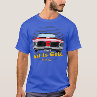 オールズ442 アメリカンマッスル オールド・イズ・ゴールド Tシャツ