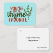 オールタイムお気に入りのプおもしろいンかわいいバレンタインデー ノートカード (正面/裏面)