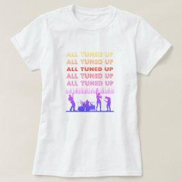 オールチューンアップ マルチカラーロックバンドTシャツ Tシャツ