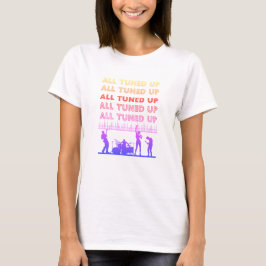 オールチューンアップ マルチカラーロックバンドTシャツ Tシャツ