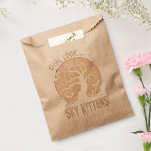 オールックスカイ子猫ハロウィンおもしろいこうもり恋人 フェイバーバッグ