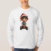 オールテラスクリスマス小妖精や小人メンズティー Tシャツ (正面)