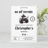 オールテレイルライド誕生日招待状 招待状 (スタンド正面)