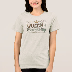 オールディースの女王 – 中世の王室の王冠 トライブレンドTシャツ