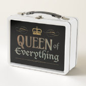 オールディースの女王 – 中世の王室の王冠 メタルランチボックス (正面)