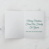 オールディーズなクリスマスのカスタム写真 カード (内部)
