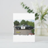 オールディーズのパトカー ポストカード (スタンド正面)