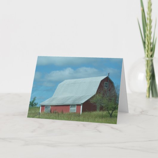 オールディーズの誕生日、納屋 カード (正面)