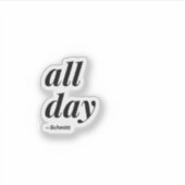 オールデイシュミット引用文 シール (正面)