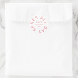 オールデイ ピンク ブライズメイド パーティー クレスト ラウンドシール