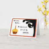 オールトリートハッピーハローウィン誕生日 カード (黄色い花)