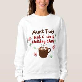 オールト燃料クリスマスTシャツ - ホットココアとホリデー スウェットシャツ