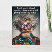 オールドおもしろいエイジ誕生日 カード (正面)