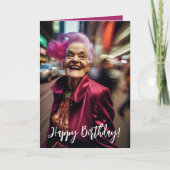 オールドおもしろいエイジ誕生日 カード (正面)