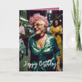 オールドおもしろいエイジ誕生日 カード (正面)