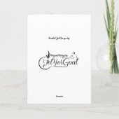 オールドおもしろいグランドパヤギ誕生日 カード (裏面)