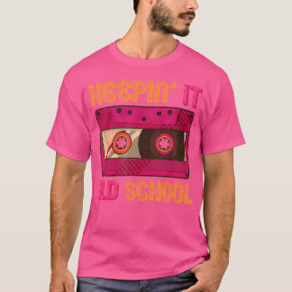 オールドおもしろいスクールヒップホップカセッテスおもしろいラッパー Tシャツ