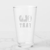 オールドおもしろいファルト誕生日タイポグラフィビール タンブラーグラス (裏面)