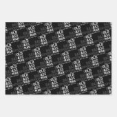 オールドおもしろいマンことわざギャグギフトパパ父の日 ラッピングペーパーシート (正面)