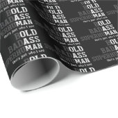 オールドおもしろいマンことわざギャグギフトパパ父の日 ラッピングペーパー (ロールコーナー)