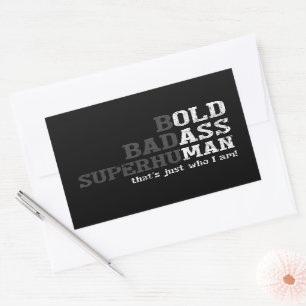 オールドおもしろいマンことわざギャグギフトパパ父の日 長方形シール