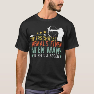 オールドおもしろいマンアーチェリー Tシャツ