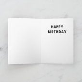 オールドおもしろいマン誕生日カード サンキューカード (内部)