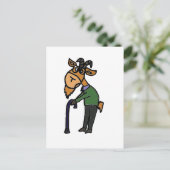 オールドおもしろいヤギオリジナルアートマンガ ポストカード (スタンド正面)