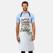 オールドおもしろい・スクール90のヒップホップ エプロン (着用した状態)