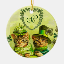 オールドおもしろい・ファッションST.PATRICKのDAY CATSハート