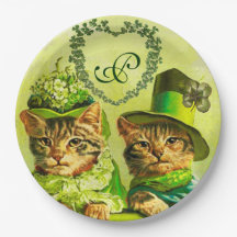 オールドおもしろい・ファッションST.PATRICKのDAY CATSハート