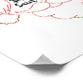 オールドすてき・サン・ニコラス・レッド・グリッター・ポスター ポスター (角)