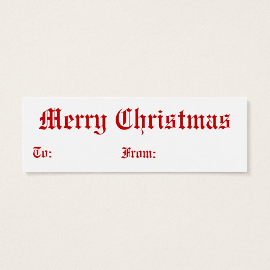 オールドすてき・セント・ニコラス・ギフト・ラベル (裏面)