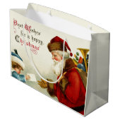 オールドすてき・ワールド・サンタ・アンド・チャイルド ラージペーパーバッグ (裏面アングル)