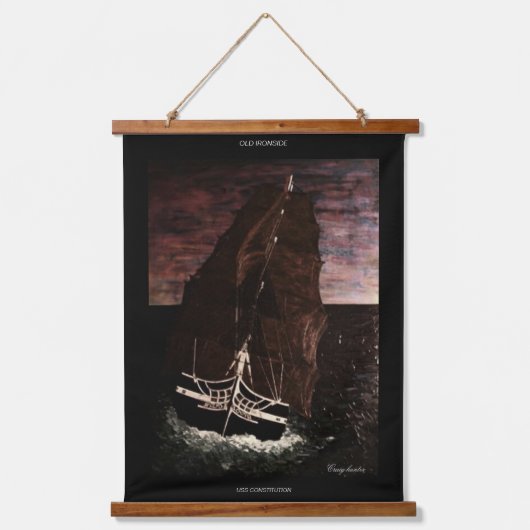 オールドアイアンサイド 吊り下げ型タペストリー (正面)